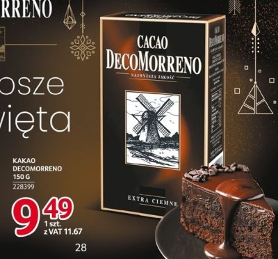 Kakao DecoMorreno 150 g promocja w Selgros