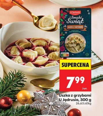 Pierogi Uszka z grzybami U Jędrusia promocja w Biedronka