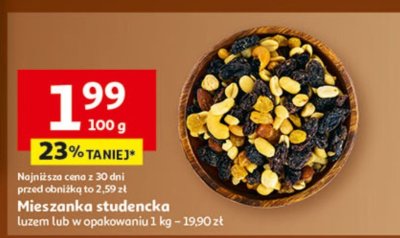Mieszanka studencka promocja w Auchan