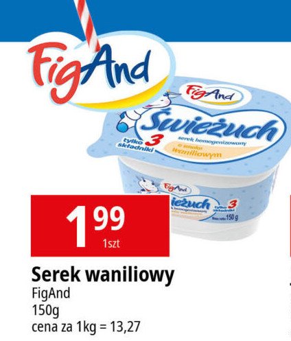 Serek 艣wie偶uch waniliowy Figand promocja