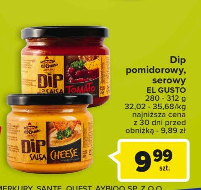 Dip salsa tomato El gusto promocja