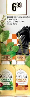Likier Soplica Gorzka Z miętą 0.09 L promocja w Dino