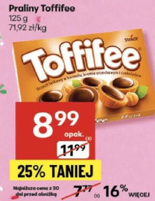 Praliny Toffifee 125g promocja w Delikatesy Centrum