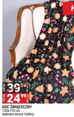 KOC ŚWIĄTECZNY 130x170 cm wybrane wzory i kolory promocja w Merkury Market