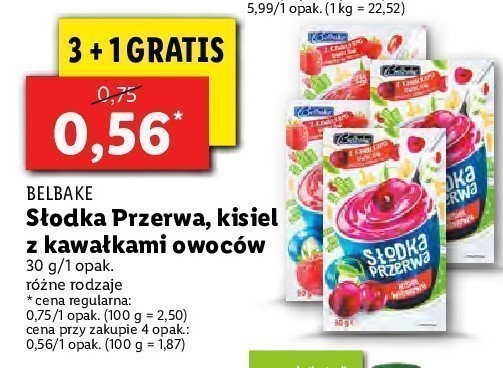 Kisiel truskawkowy promocja