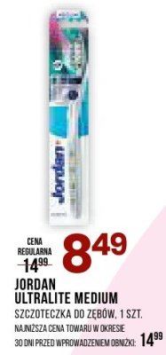 Szczoteczka do zębów JORDAN ULTRALITE MEDIUM promocja w Drogerie Natura