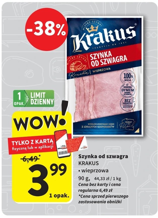 Szynka od szwagra Krakus promocja w Intermarche