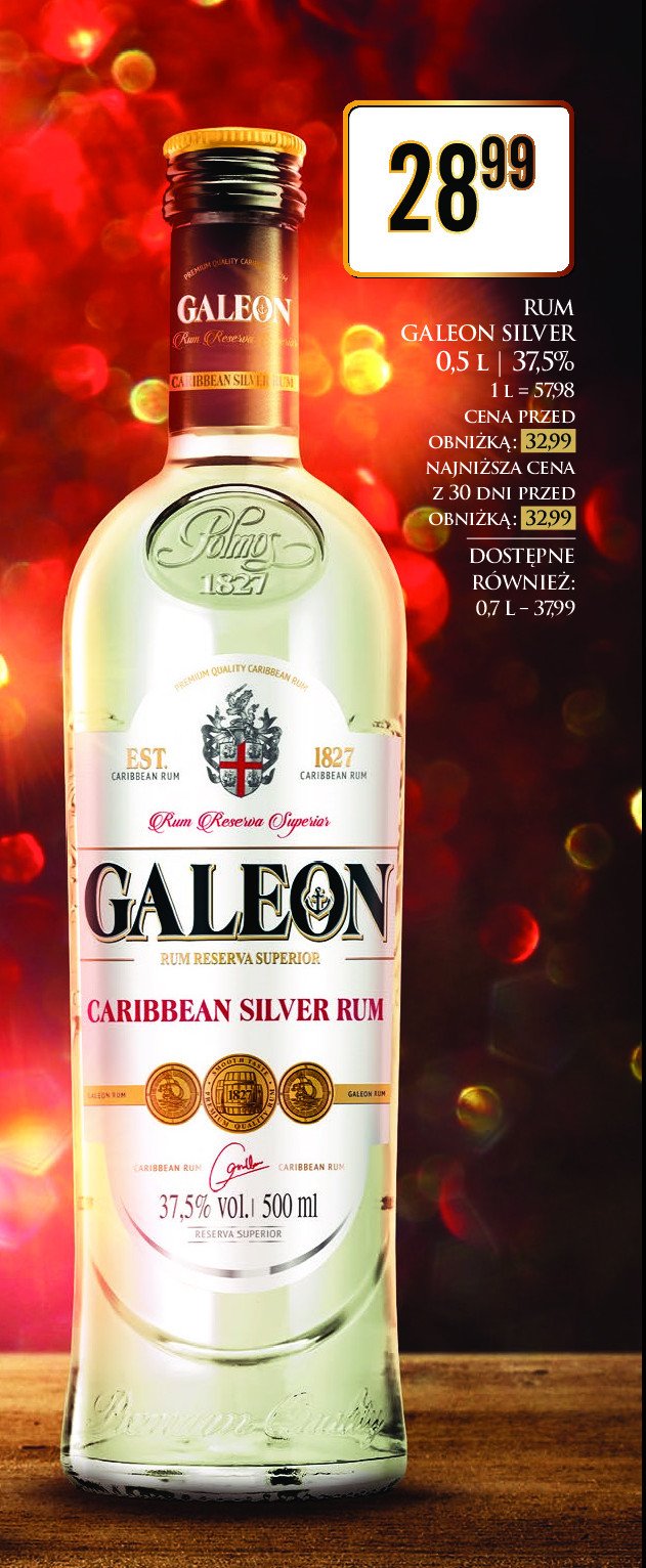 Rum Galeon silver promocja