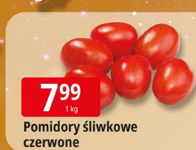 Pomidory śliwkowe czerwone promocja w Leclerc