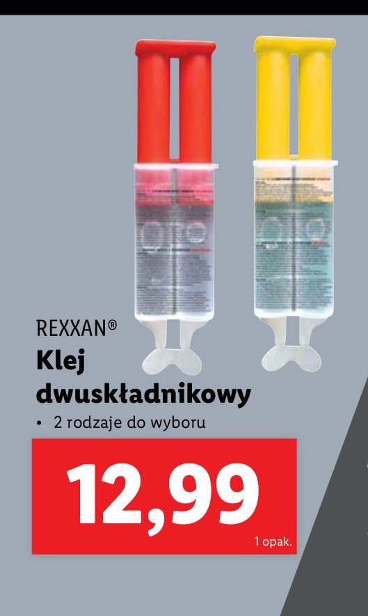 Klej dwuskładnikowy Rexxan promocja