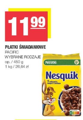Płatki śniadaniowe Nesquik Pacific wybrane rodzaje promocja w SPAR