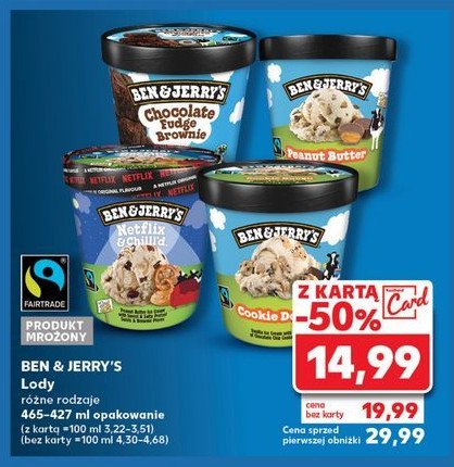 Lody chocolate fudge brownie Ben & jerry's promocja