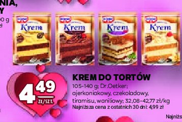 Krem do tortów tiramisu Dr. oetker promocja