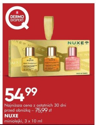 NUXE miniatejki 3 x 10 ml promocja w Super-Pharm