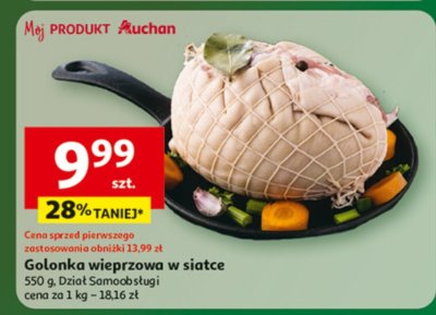 Golonka wieprzowa w siatce 550 g promocja w Auchan