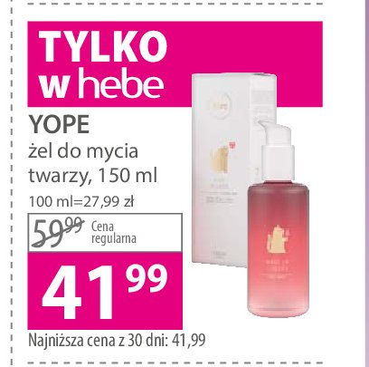 Żel do mycia twarzy wake up cheers chardonnay + gruszka Yope promocja