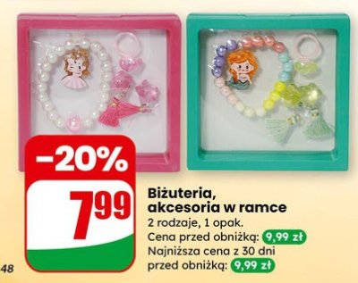 Biżuteria, akcesoria w ramce promocja w Dino