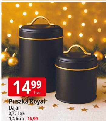 Puszka Royal Dajar 0,75 litra (1,4 litra - 16,99) promocja w Leclerc