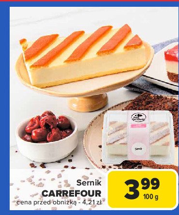 Sernik Carrefour extra promocja w Carrefour Market