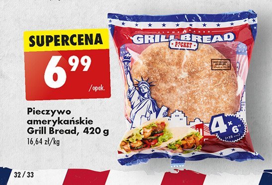 Pieczywo amerykański grill bread pocket promocja