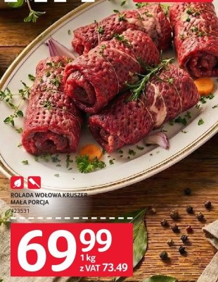 Rolada wołowa kruszeń mała porcja promocja w Selgros