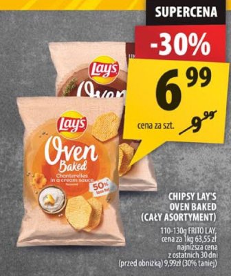 Chipsy Lay's Oven Baked (cały asortyment) 110g-130g promocja w Arhelan
