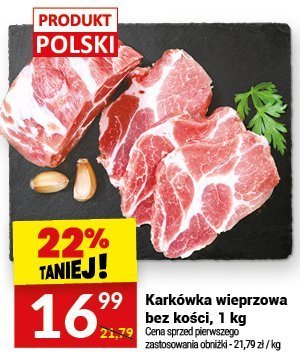 Karkówka wieprzowa bez kości promocja w Twój Market