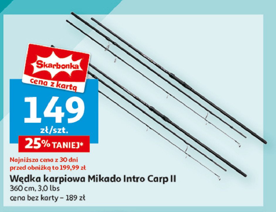 Wędka karpiowa intro ii carp 3.3 m 3lbs Mikado (wędkarstwo) promocja