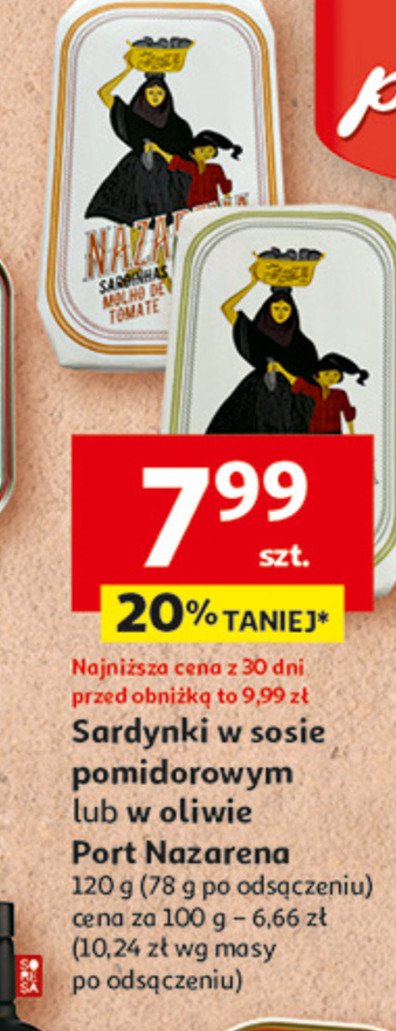Sardynki w oliwie Port nazarena promocja w Auchan