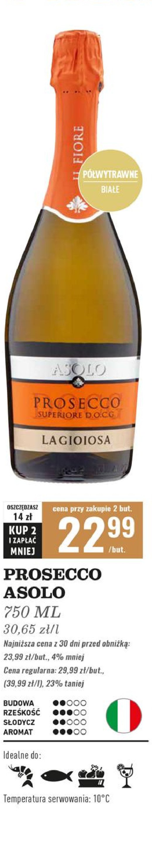 Wino Asolo prosecco la gioiosa promocja