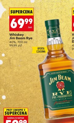 Whiskey Jim Beam Rye promocja w Biedronka