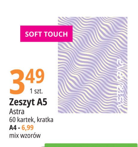 Zeszyt a4/60 k. kratka Astra promocja