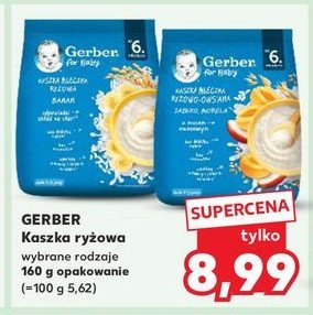 Kaszla mleczno-ryżowa banan Gerber promocja