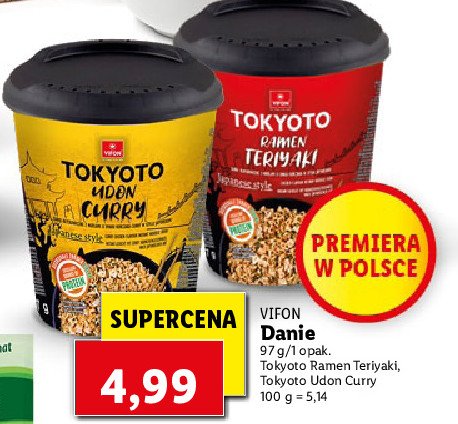 Danie tokyoto ramen teriyaki Vifon promocja