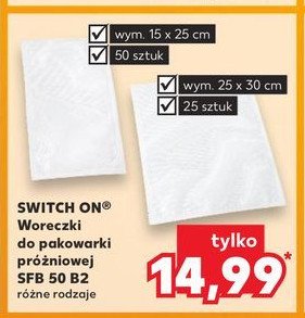 Woreczki do pakowarki próżniowej sfb 50 b2 25 x 30 cm Switch on promocja