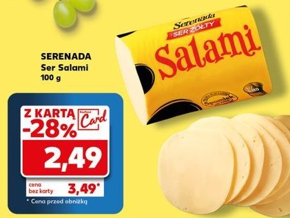 Ser salami Serenada salami promocja w Kaufland