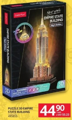 Puzzle 3D Empire State Building promocja w Selgros