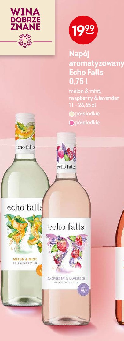 Wino Echo fall raspberry & lavender promocja