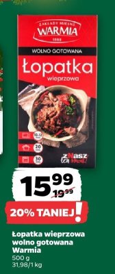 Łopatka wieprzowa wolno gotowana promocja w Netto