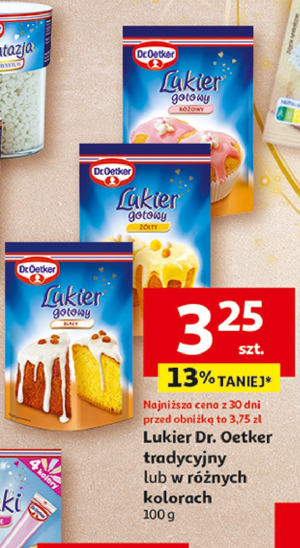 Lukier żółty Dr. oetker promocja w Auchan