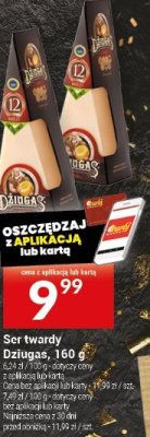 Ser twardy Dziugas, 160 g promocja w Twój Market