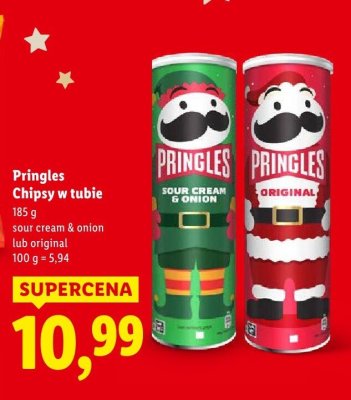 Chipsy w tubie original promocja w Lidl