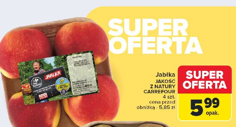 Jabłka polskie Carrefour targ świeżości promocja