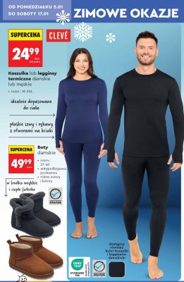 Koszulka termiczna damska CLEVE promocja w Biedronka