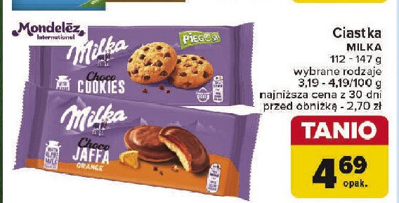 Ciastka z galaretką pomarańczową Milka choco jaffa promocja