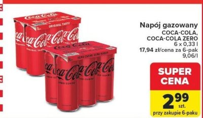 Napój promocja w Carrefour