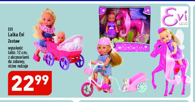 Lalka z wózkiem i niemowlakiem EVI LOVE promocja