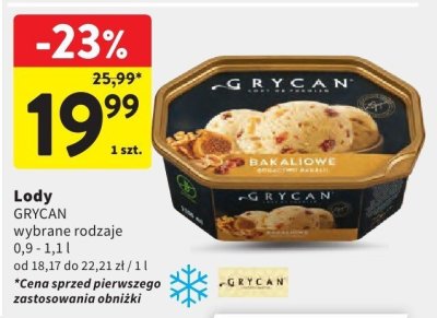 Lody Grycan promocja w Intermarche