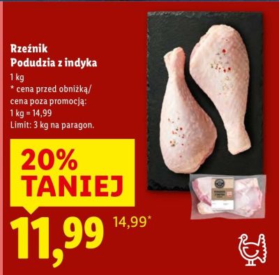 Podudzia z indyka promocja w Lidl