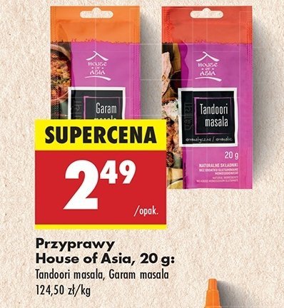 Garam masala House of asia promocja w Biedronka